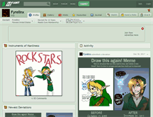 Tablet Screenshot of fyrelinx.deviantart.com