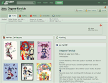 Tablet Screenshot of disgaea-fanclub.deviantart.com