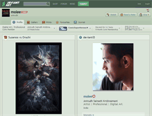 Tablet Screenshot of molee.deviantart.com