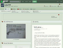 Tablet Screenshot of cyber999.deviantart.com