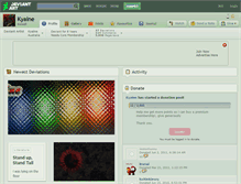 Tablet Screenshot of kyaine.deviantart.com