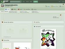 Tablet Screenshot of masqueradecomics.deviantart.com