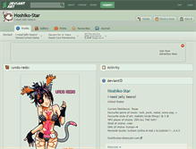 Tablet Screenshot of hoshiko-star.deviantart.com
