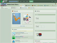 Tablet Screenshot of global-sonic-fans.deviantart.com