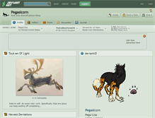 Tablet Screenshot of pegasicorn.deviantart.com