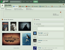Tablet Screenshot of emy-msm.deviantart.com