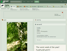 Tablet Screenshot of cutya.deviantart.com