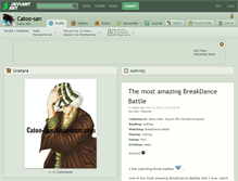 Tablet Screenshot of catoo-san.deviantart.com