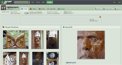 Desktop Screenshot of nightserpent.deviantart.com
