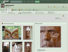 Tablet Screenshot of nightserpent.deviantart.com