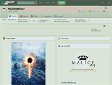 Tablet Screenshot of malicebathory.deviantart.com