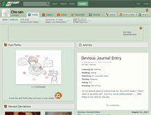 Tablet Screenshot of cho-san.deviantart.com