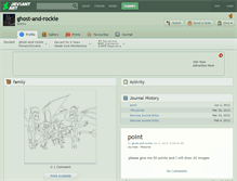 Tablet Screenshot of ghost-and-rockie.deviantart.com