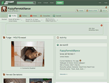 Tablet Screenshot of fuzzyferretalliance.deviantart.com