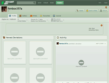 Tablet Screenshot of fembox357a.deviantart.com
