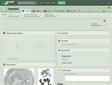 Tablet Screenshot of hyperpot.deviantart.com