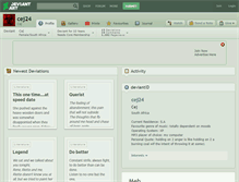 Tablet Screenshot of cej24.deviantart.com