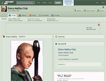 Tablet Screenshot of draco-malfoy-club.deviantart.com