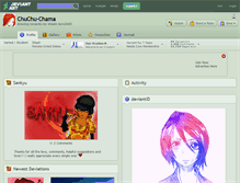 Tablet Screenshot of chuchu-chama.deviantart.com