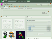 Tablet Screenshot of hazel-the-angel.deviantart.com
