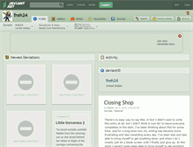 Tablet Screenshot of freh24.deviantart.com