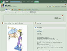 Tablet Screenshot of aoichan1.deviantart.com