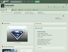 Tablet Screenshot of brokensanity.deviantart.com