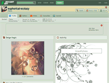 Tablet Screenshot of euphorical-ecstazy.deviantart.com