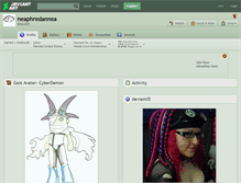 Tablet Screenshot of neaphredannea.deviantart.com
