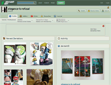 Tablet Screenshot of elegance-is-refusal.deviantart.com