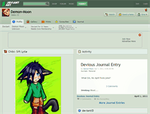 Tablet Screenshot of demon-moon.deviantart.com