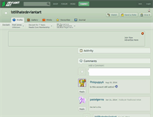 Tablet Screenshot of istillhatedeviantart.deviantart.com