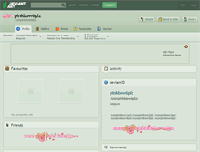 Tablet Screenshot of pinkbow6plz.deviantart.com