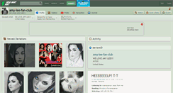 Desktop Screenshot of amy-lee-fan-club.deviantart.com