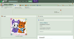 Desktop Screenshot of mime-x-ribbons.deviantart.com