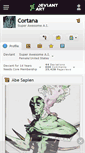 Mobile Screenshot of cortana.deviantart.com