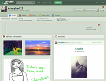 Tablet Screenshot of johnnyfan122.deviantart.com