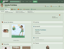 Tablet Screenshot of kameko-fushidara.deviantart.com