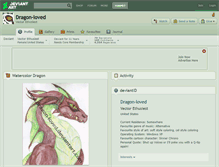 Tablet Screenshot of dragon-loved.deviantart.com