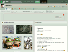Tablet Screenshot of egenius-fr.deviantart.com