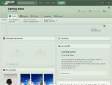 Tablet Screenshot of gaming-artist.deviantart.com