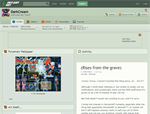 Tablet Screenshot of darkcream.deviantart.com