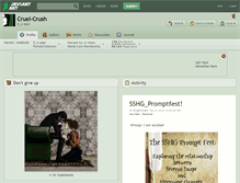 Tablet Screenshot of cruel-crush.deviantart.com