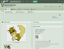 Tablet Screenshot of electric-raccoon.deviantart.com