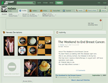 Tablet Screenshot of nodate.deviantart.com
