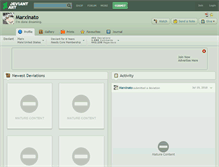Tablet Screenshot of marxinato.deviantart.com