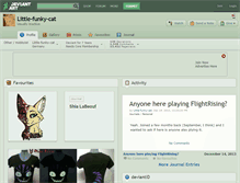 Tablet Screenshot of little-funky-cat.deviantart.com