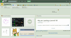 Desktop Screenshot of presidentfox.deviantart.com