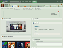 Tablet Screenshot of bl4ck-17.deviantart.com