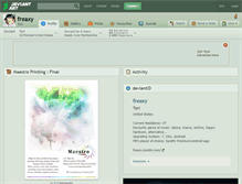 Tablet Screenshot of freaxy.deviantart.com